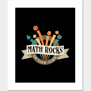 Math Rocks Funny Dice Posters and Art